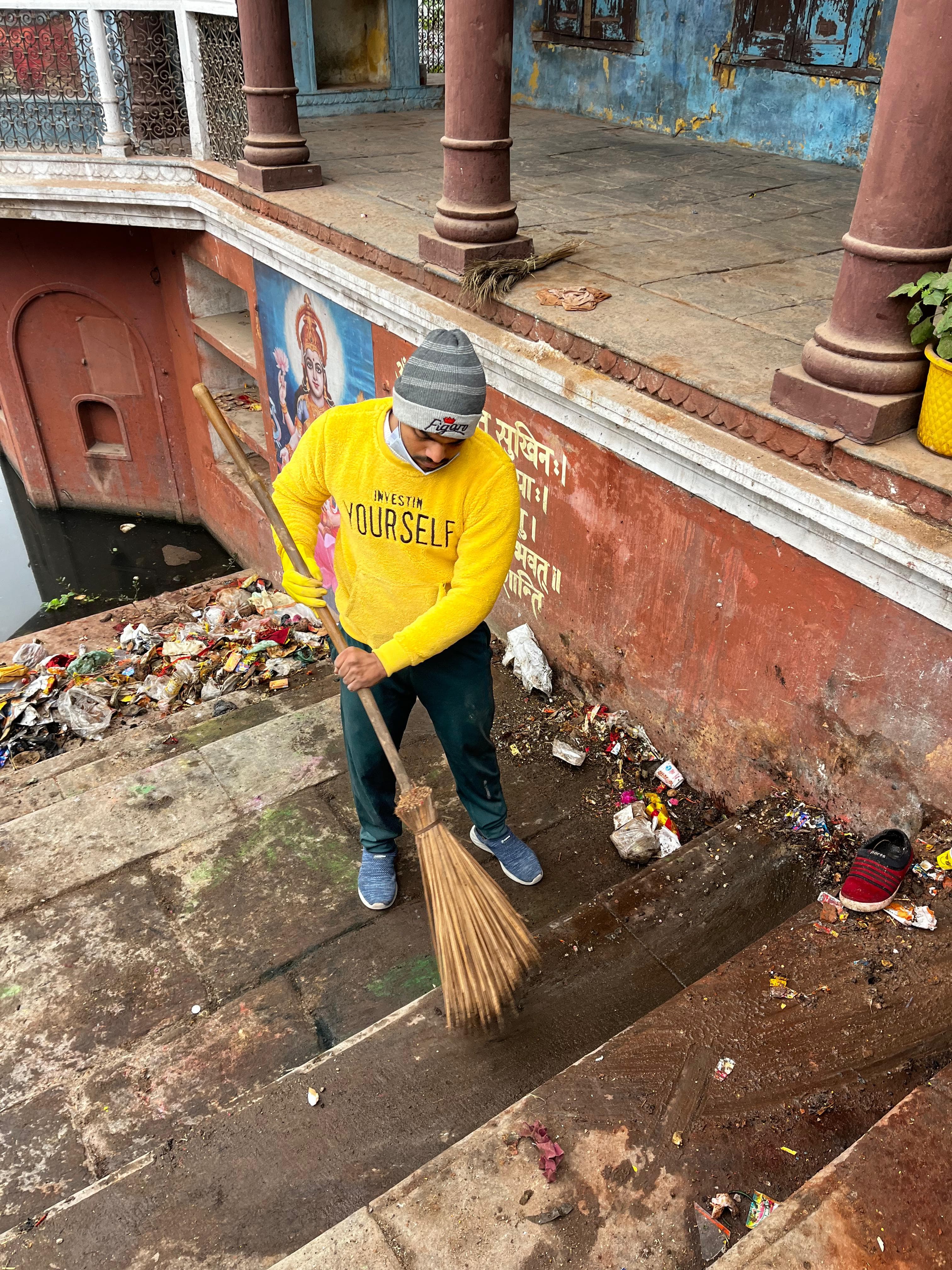 Volunteers at work